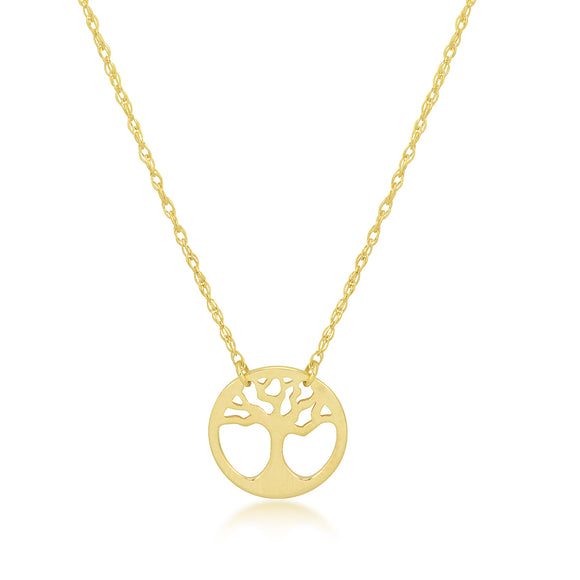 14K Yellow gold Tree of Life Necklace