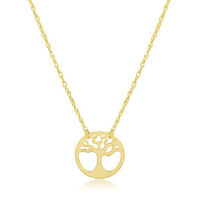 14K Yellow gold Tree of Life Necklace
