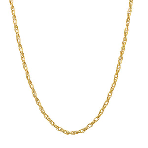 18K Yellow Gold 18" 2.35mm Double Rolo Chain